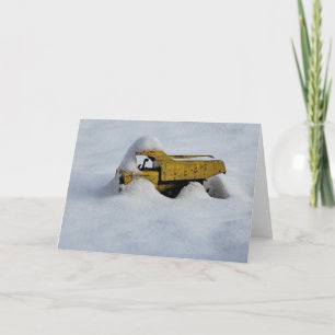 5"x7" Folded Card Snow Plough