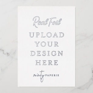 5"x7" Silver Foil Portrait Print - Do It Yourself