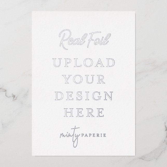 5"x7" Silver Foil Portrait Print - Do It Yourself (Front)