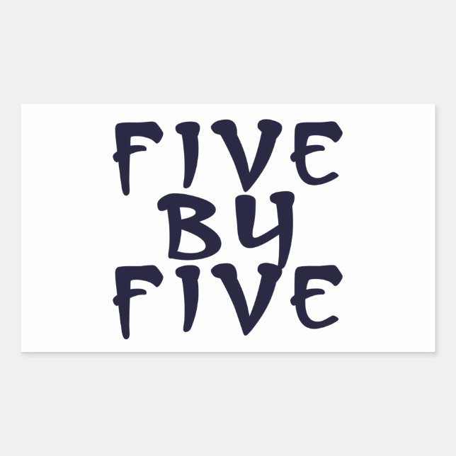 5 x 5 rectangular sticker (Front)