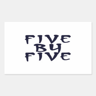 5 x 5 rectangular sticker