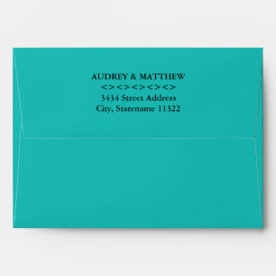 5 x 7 Antique Mint Green Envelope Return Address
