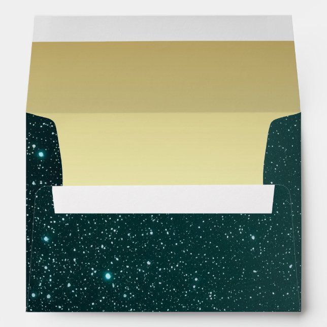 5 x 7 Antique Mint Green Envelope Return Address (Back (Bottom))