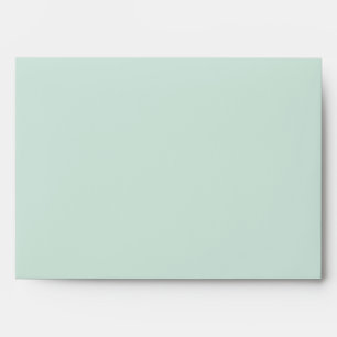 5 x 7 Antique Mint Green Envelope Return Address