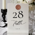 5 x 7 Black White Modern Wedding Table Numbers<br><div class="desc">***this design is part of a matching collection*** _______________________ this design template is fully editable / customisable by you the customer - click personalise further button if you wish to move, add, delete, or make significant changes to the design _______________________ *if you have any DESIGN questions or need more designs...</div>