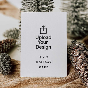 5 x 7 Family Holiday Card, Upload Your Image Invitation