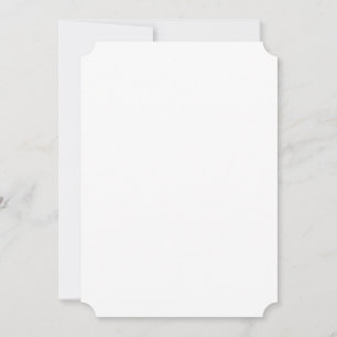5" x 7" Flat Card Invitation - Ticket