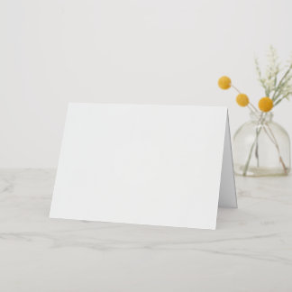 5 x 7 Foil Folded Greeting Card , Colour: Silver, 