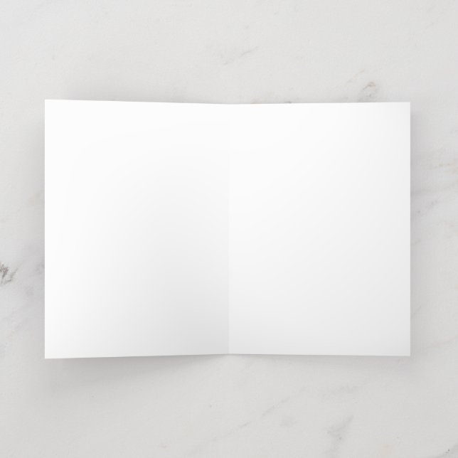 5 x 7 Foil Folded Holiday Card , Colour: Silver, M (Inside Laydown)
