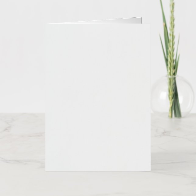 5 x 7 Foil Folded Holiday Card , Colour: Silver, M (Front)