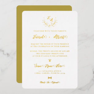 5" x 7" Foil Invitation