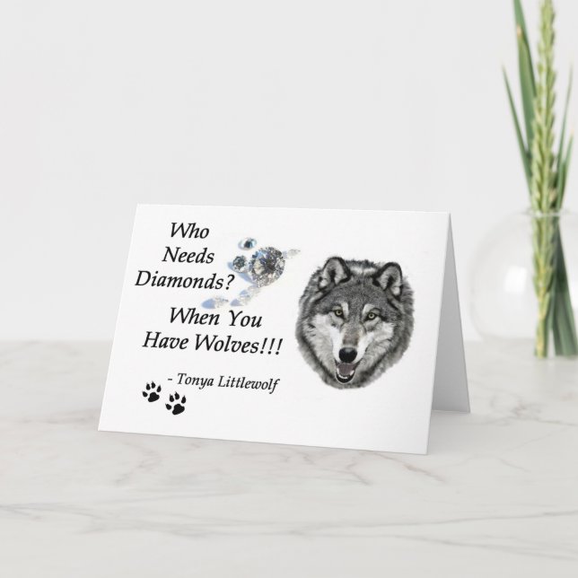 5" x 7"  Greeting Card - Wolf Mtn Sanctuary (Front)