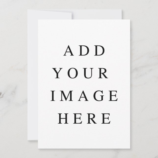 5 x 7 in custom print invitation (Front)