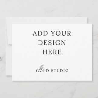 5 x 7 Landscape Invitation Blank Template 