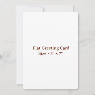 5" x 7" Rounded Flat Greeting Card