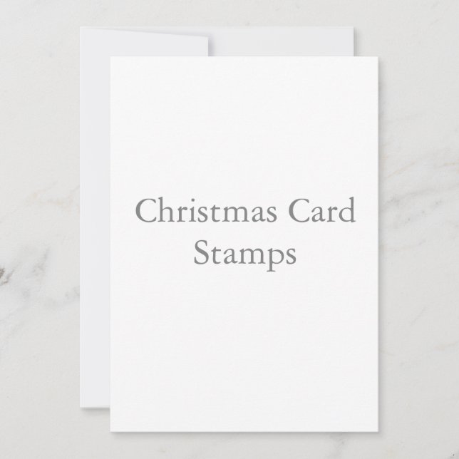 5" x 7" Squared christmas cards stamps (Front)