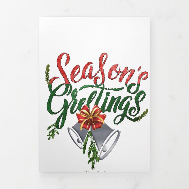 5" x 7" Trifold Letter Fold Holiday Card (Cover)