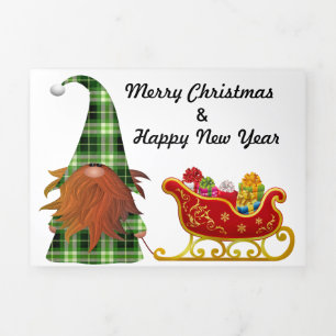 5" x 7" Trifold Letter Fold Holiday Card christmas
