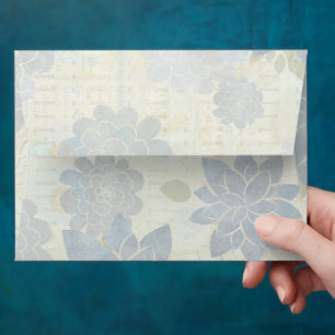 5 x 7 Vintage Floral Pattern Return Address Envelope