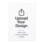 5" x 7" Wedding Table Number Cards