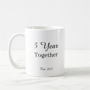 5 Year Anniversary Mug – First Wedding Anniversary