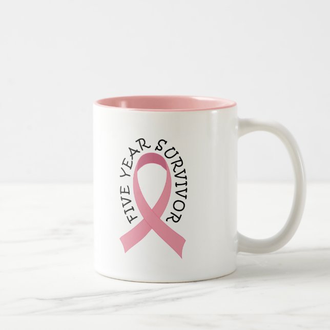 5 Year Breast Cancer Survivor Mug (Right)