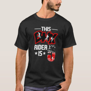 5 Year Old Bike Riders Bmx Birthday Party Decorati T-Shirt
