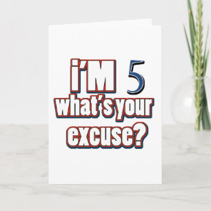 5 year old birthday designs card