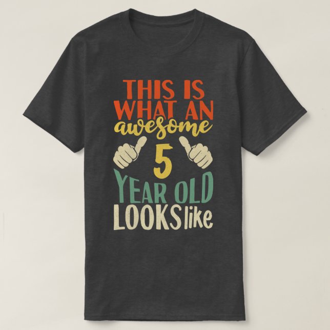 5 year old birthday T-Shirt (Design Front)