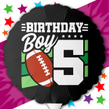 5 Year Old Football Party Theme 5th Birthday Boy
