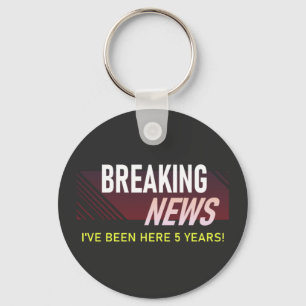 5 Year Work Anniversary 5th Employee Appreciation Key Ring