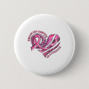 5 Years And Counting I'm A Survivor Breast Cancer  6 Cm Round Badge