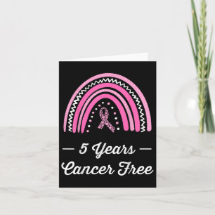 5 Years Breast Cancer Free Survivor  Card