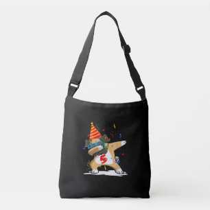 5 Years Dabbing Pug Dog Lover Birthday Crossbody Bag