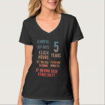 5 Years Married Funny 5th Wedding Anniversary T-Shirt<br><div class="desc">5 Years Married Funny 5th Wedding Anniversary</div>