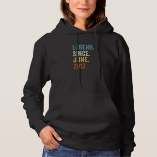 5 Years Old Legend Since June 2017 5th Birthday Hoodie