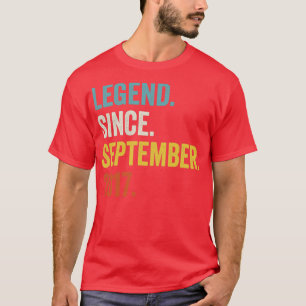 5 Years Old Legend Since September 2017 5th Birthd T-Shirt