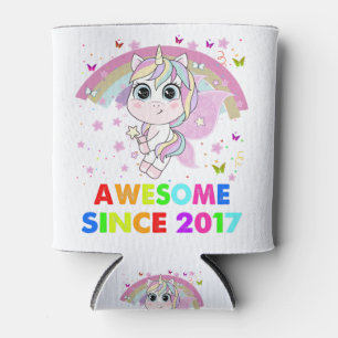 5 Years Old Unicorn Cutie 5th Birthday Unicorn Can Cooler