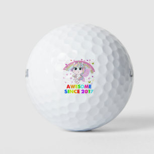 5 Years Old Unicorn Cutie 5th Birthday Unicorn Golf Balls