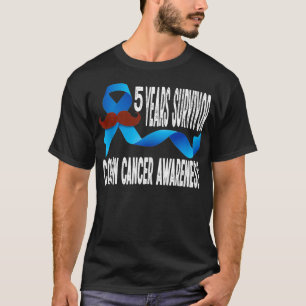 5 Years Survivor Colon Awareness Colourectal T-Shirt