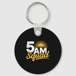 5am Squad Workout Gym Vintage Motivation Fitness M Key Ring