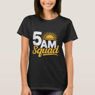 5am Squad Workout Gym Vintage Motivation Fitness M T-Shirt