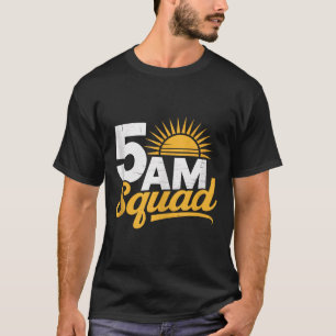 5am Squad Workout Gym Vintage Motivation Fitness M T-Shirt