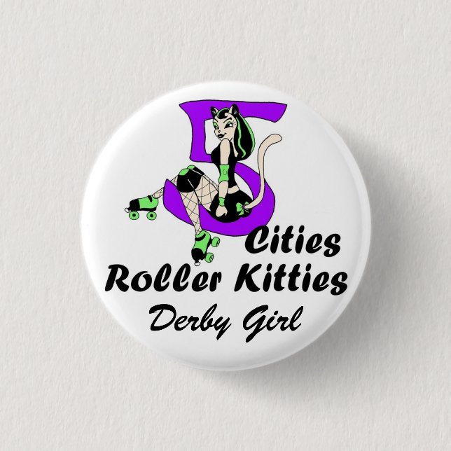 5CRK Official Derby GIrl Button (Front)