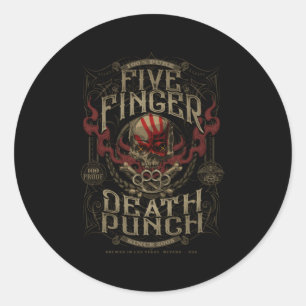 5Fdp 100 Proof Classic Round Sticker
