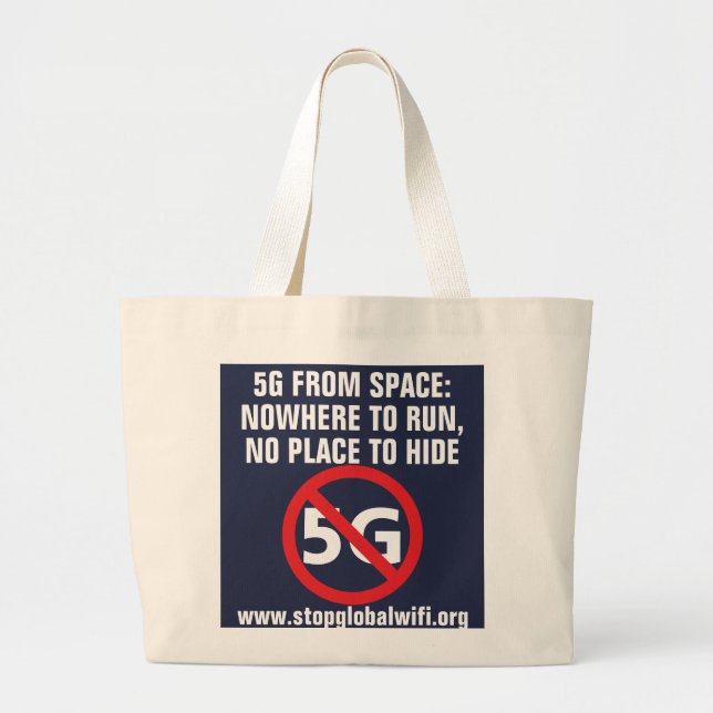 5G from space, Nowhere to run tote (Front)