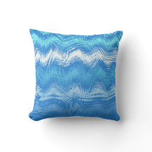 5in1 (see description) Wave Pattern Blue Cushion 3