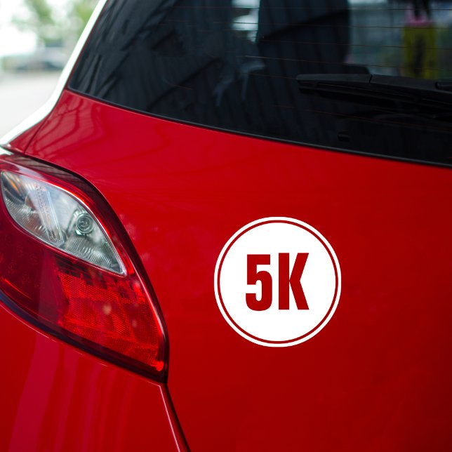 5k marathon classic round sticker (
5K 10K 13.1 26.2 Car Decal Half Marathon Finisher Marathon Runner Check List Vinyl Window Decal Bum)