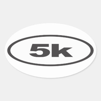 5K Oval Running Decal Oval Sticker