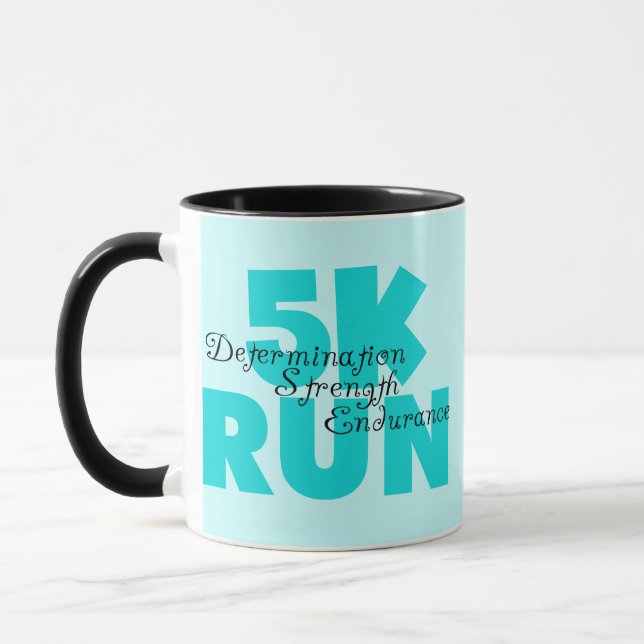 5K Run Aqua Sports Running Mug (Left)